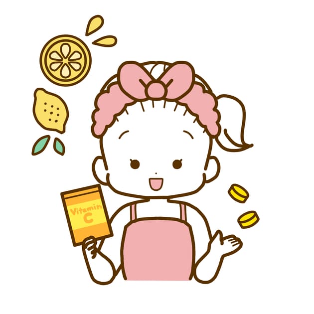 サプリを飲む女性