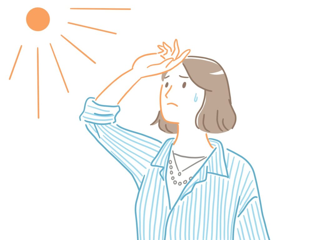 シミ予備軍を消す!今日から始めるシミを防ぐ最強の方法 日光を浴びている女性