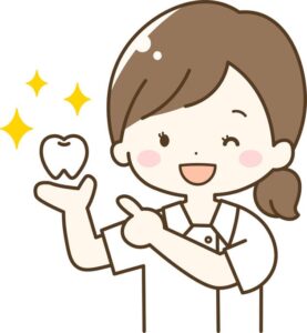 歯科衛生士とピカピカの歯