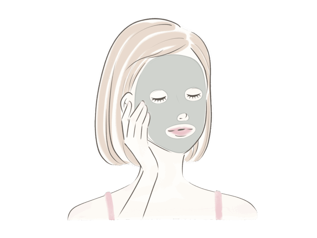 イニスフリー クレイマスクの使い方ガイド|毛穴・黒ずみケアにぴったりの使用ステップとは? パックをしている女性