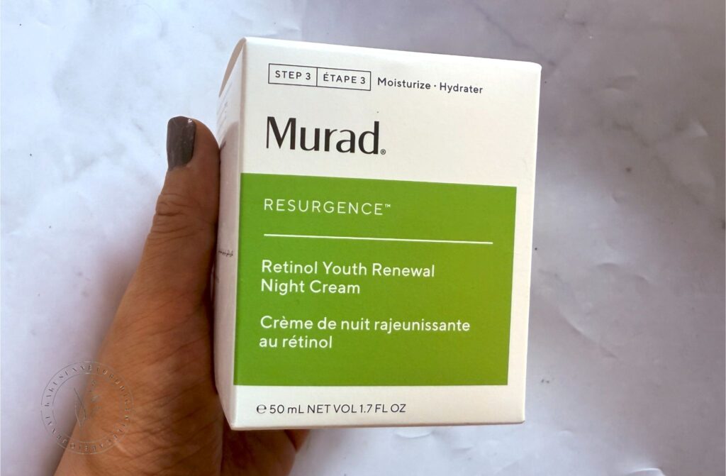 Murad（ミュラド）レチノール ユース ナイトクリームの箱