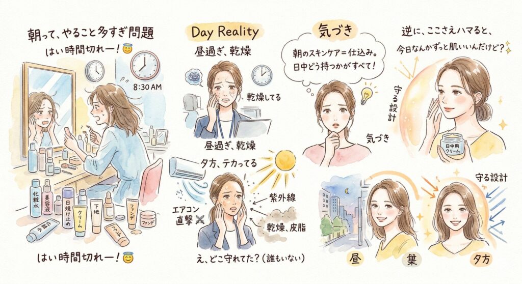 朝のスキンケア＝仕込み