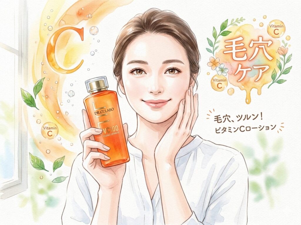 ビタミンCで毛穴ケア