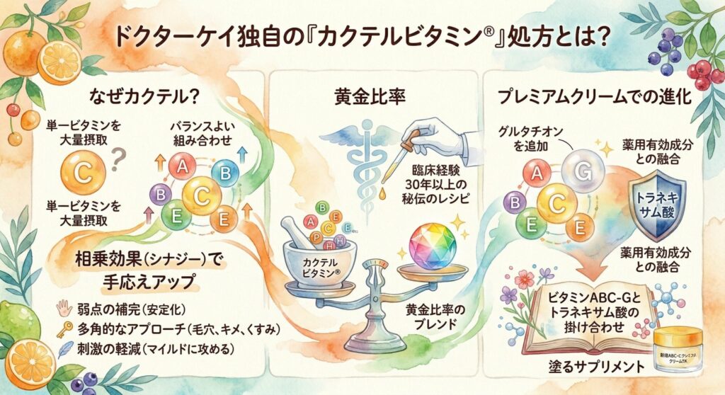 ドクターケイ独自の『カクテルビタミン®』処方の解説